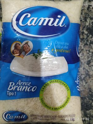 Arroz branco Camil 1kg